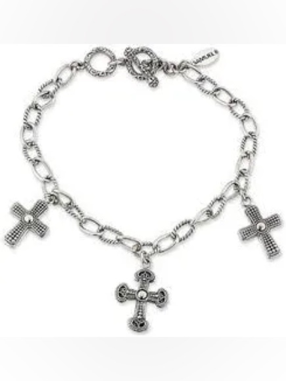 SAMUEL B. Silver Cross Bracelet In Multi